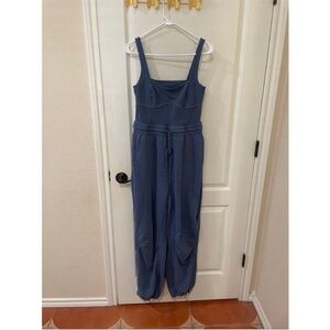 FREE PEOPLE inbound onesie in midnight navy New without tags